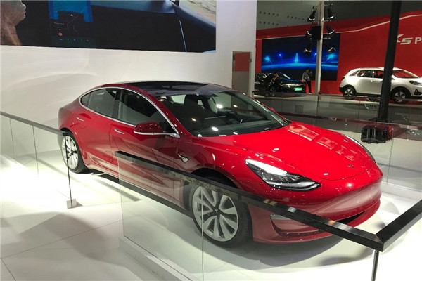 2018廣州車(chē)展探館： 特斯拉Model 3