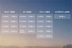 從A級到C級，從轎車到SUV，比亞迪將顛覆燃油車進行到底
