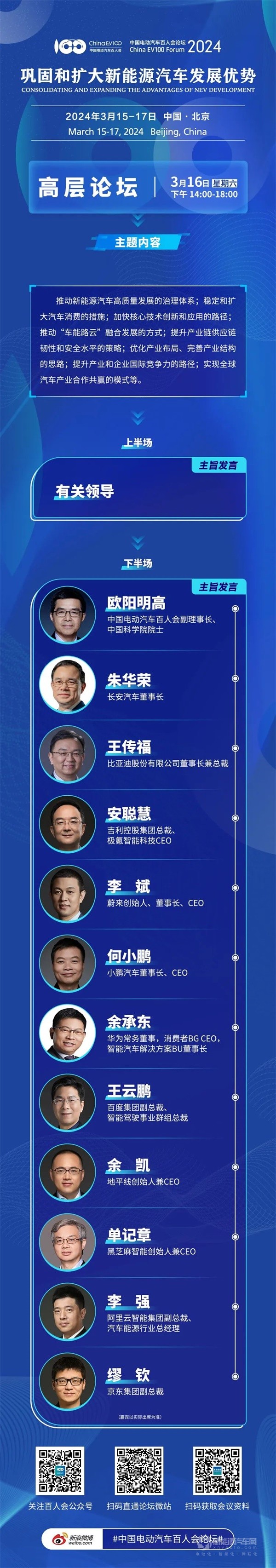 百人會(huì)論壇(2024)全議程
