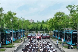 首批40臺黃海新能源客車投運(yùn)鐘祥城區(qū)，填補(bǔ)本地純電公交空白