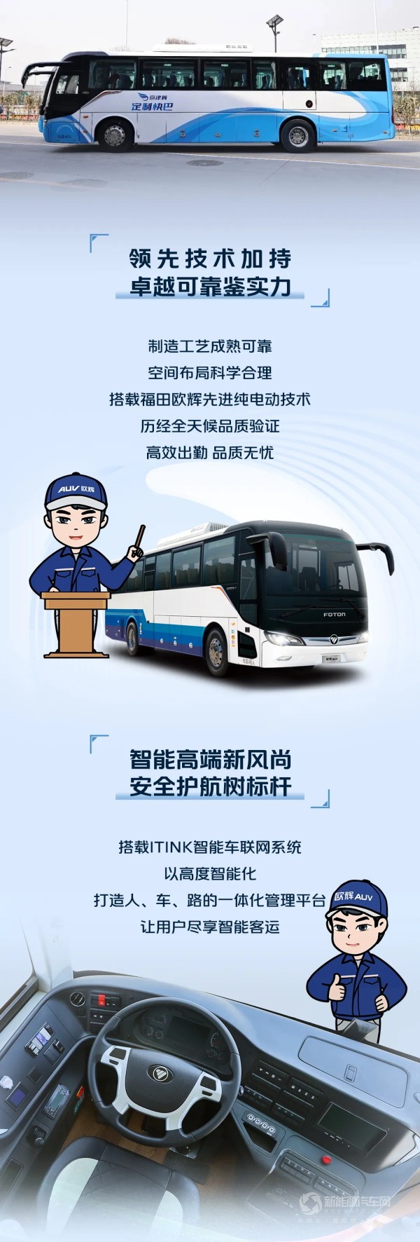福田歐輝BJ6117新能源客車