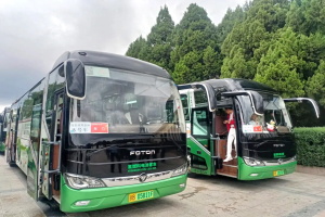 福田歐輝BJ6126氫力護(hù)航中國(guó)體育代表團(tuán)凱旋而歸!
