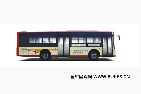 黃海DD6109PHEV1N客車（天然氣混動國五18-34座）